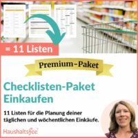 Einkaufen (11 Checklisten als PDF)